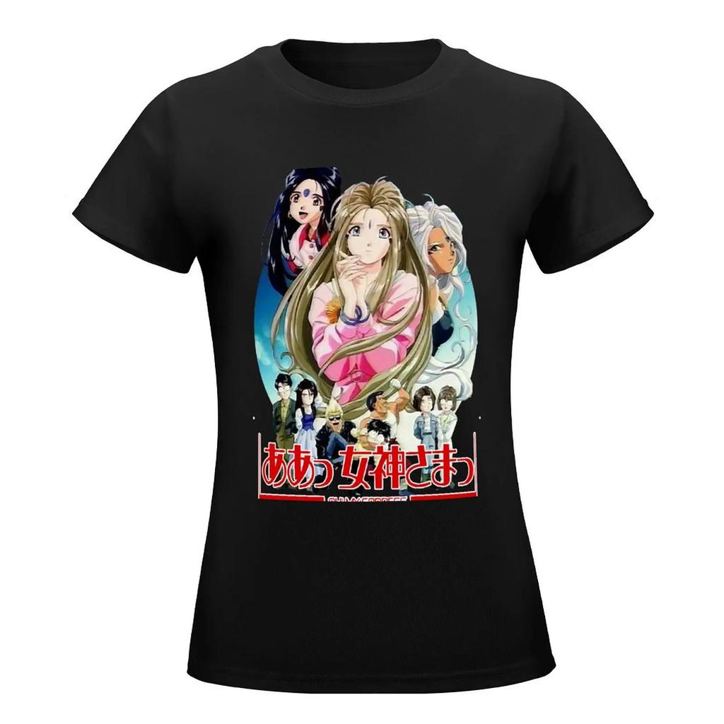 Oh My Goddess Belldandy 90S Classic Anime Waifu Tribute T-Shirt Korean Fashion Short Sleeve Tee Clothes For Woman
