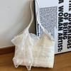 Lace versatile large-capacity simple and beautiful tote bag women's new summer lazy wind sweet casual shoulder bag