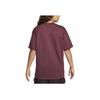 Nike ACG Series Letter Print Ribbed Crew Neck Sports Short Sleeve T-Shirt Men Tops Burgundy DJ3644-681