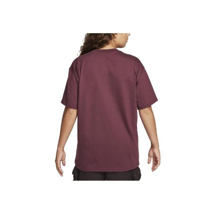 Nike ACG Series Letter Print Ribbed Crew Neck Sports Short Sleeve T-Shirt Men Tops Burgundy DJ3644-681