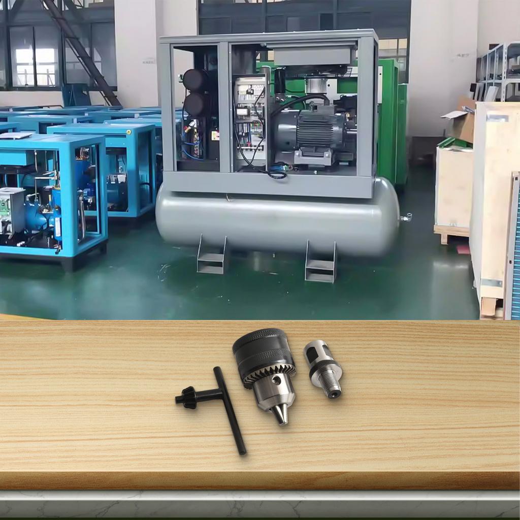 3 Jaw Chuck For Light Duty Drill Chuck Adapter 49*19mm Magnetic Drill Chuck Drill Chuck With Key Steel Material 3pcs Set