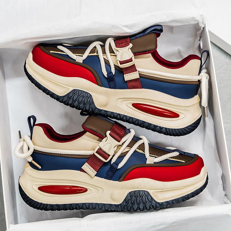 Spring New Korean Version of Versatile Casual Shoes Comfortable Breathable Sneakers Trendy Fashion Sports Running Shoes Men