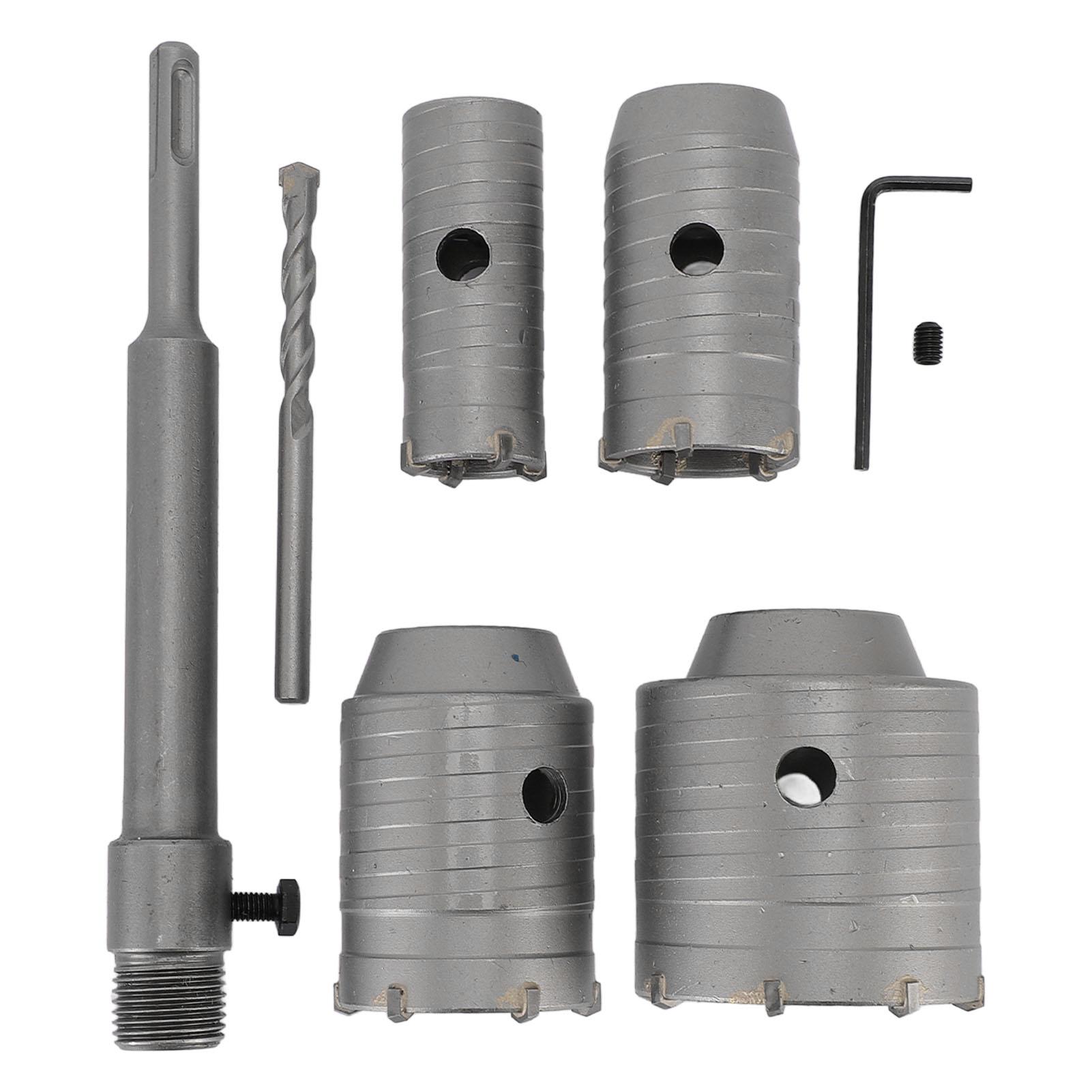 

Набор бетонных коронок 30мм 40мм 50мм 65мм Набор сверл-коронок Хвостовик SDS Plus для кирпича бетона цемента камня стены