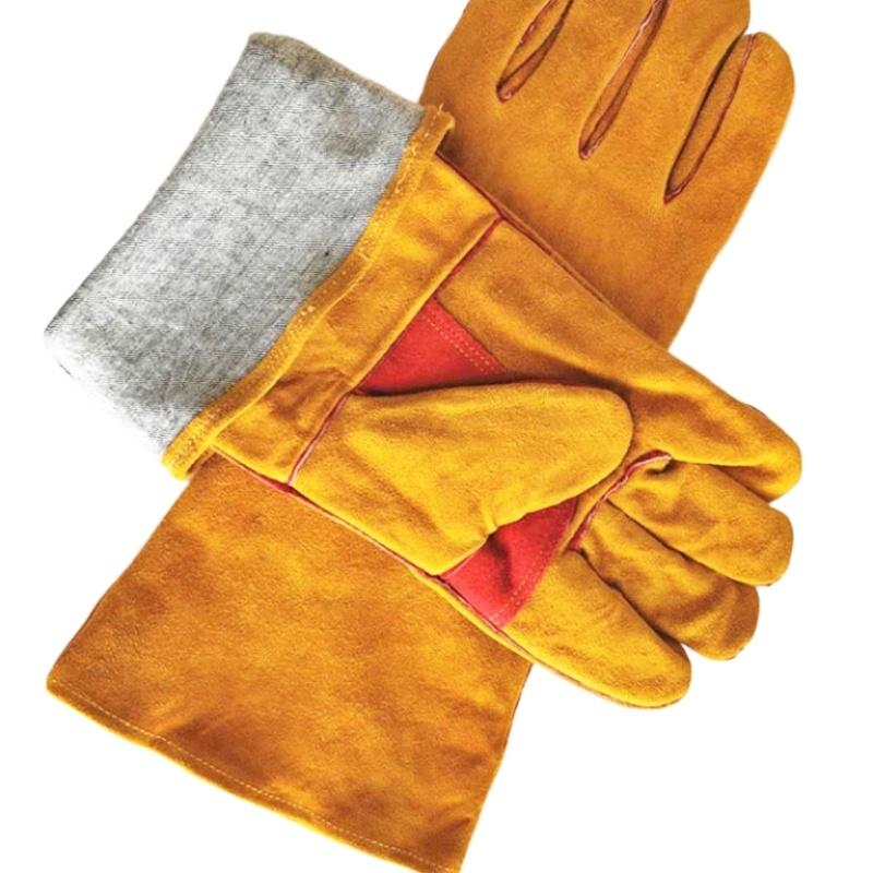 Anti-Bite Safety Gloves Leather Pets Grip Biting Protective Gloves for Catch Dog Cat Reptile Animal Grasping Training Gloves