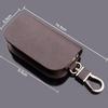 Men's Universal Handmade Cowhide Car Key Case with Zipper – Waist-Mounted, Cute Korean Design