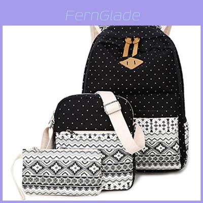 Stylish Premium Quality 3pcs/set Backpack Women Travel Bookbags School Bags For Teenage Girls