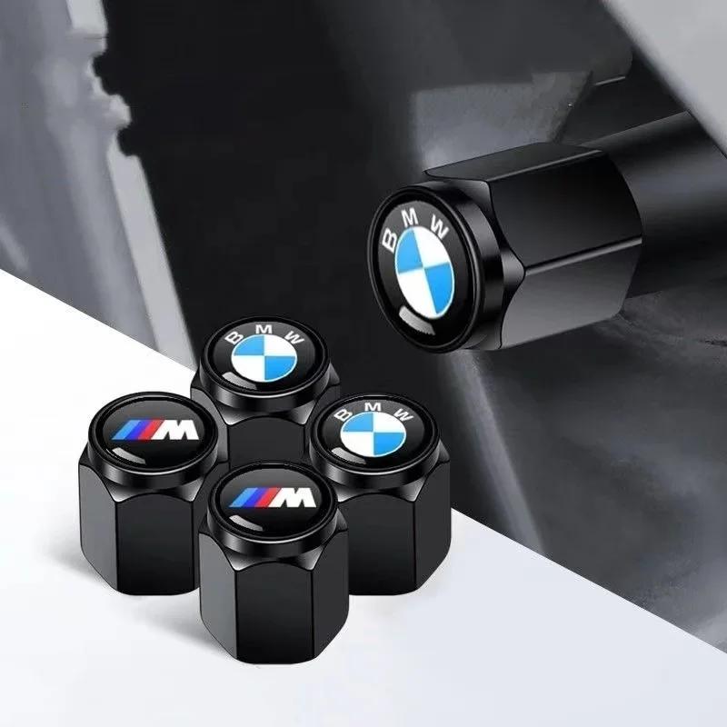 Car Sticker 4Pcs Tire Valve Caps Wheel Stem Dust Cover Air Plug Auto Moto Decoration Fit for BMW E46 E90 E60 F10 F30 E39 E36 E87 pdsh39