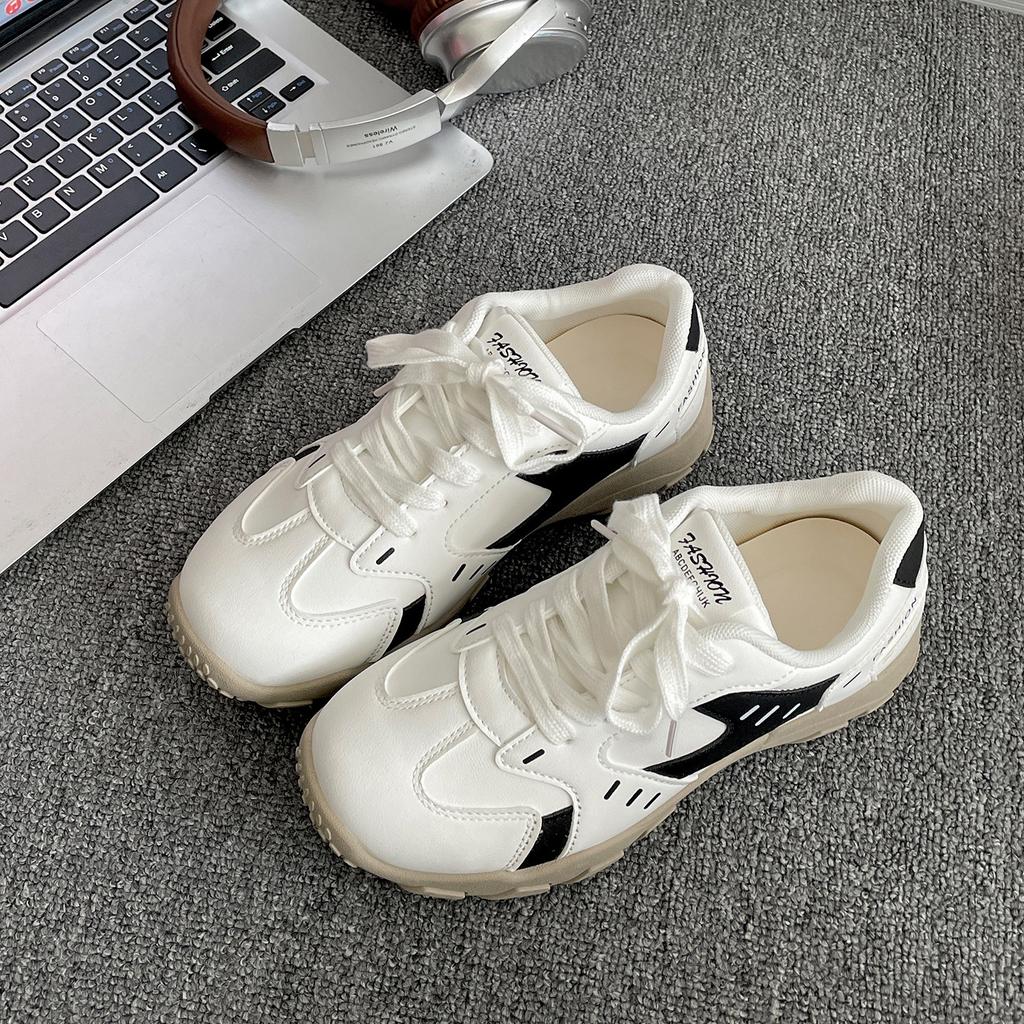 Queen Fan White Retro Platform Daddy Shoes Women's 2025 New Summer Skirt Premium German Training Shoes