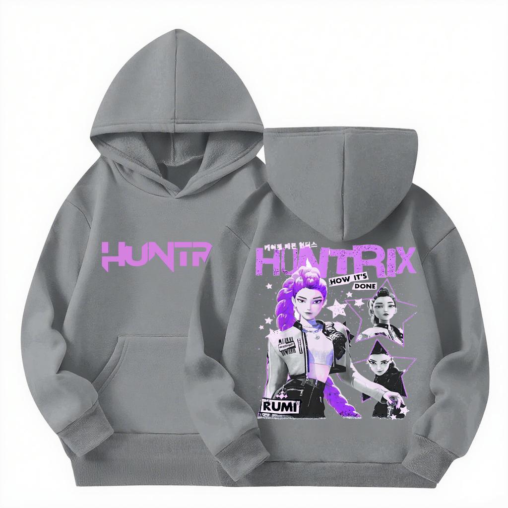 Women's Hooded Gradient Printed Long Sleeved Sweatshirt Loose Women's Sweatshirt  Sweatshirt