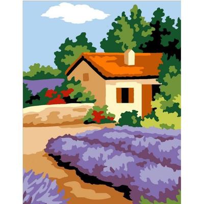Provence Lavender Canvas Kit 14 X 18 Cm — Printed Canvas Pénélope, Needle and Chart (cables Not Supplied)