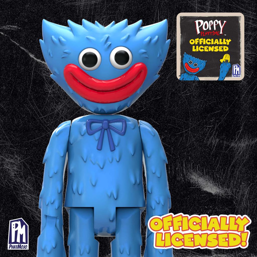 Poppy Playtime Huggy Wuggy Deluxe Action Figure with Changeable Facial Series 1 Expressions, 12-Inch Tall, [Officially Licensed]