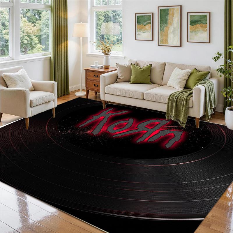 Korn Design Crystal Velvet Rug Soft Decorative Mat for Bedroom Entrance