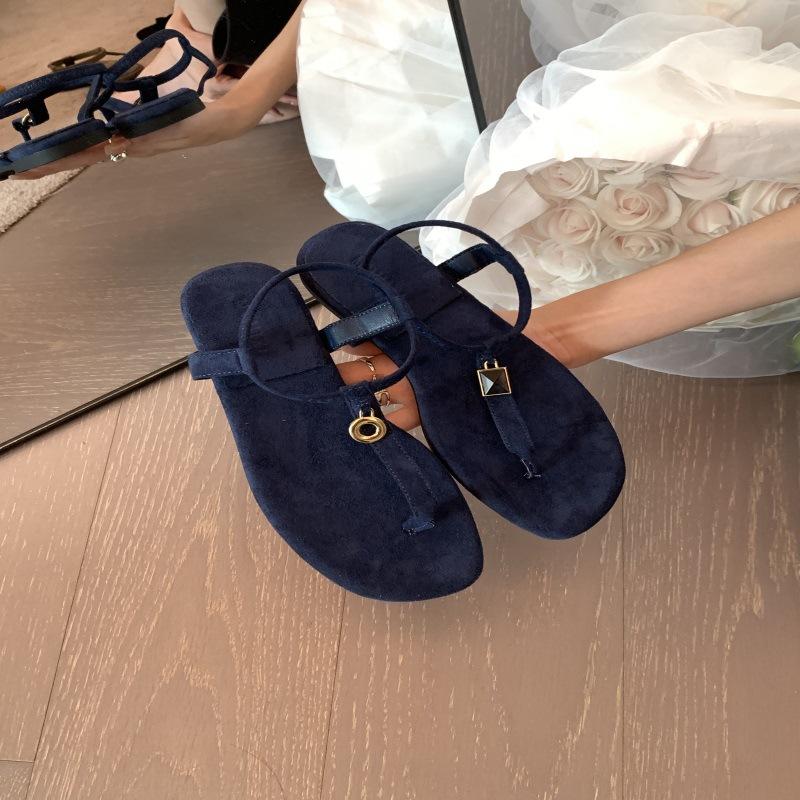 Fashion Beige Heeled Sandals Clear Shoes Slip-on Loafers Summer Women's Flip Flops Platform Soft Black Pearl Outside Elastic Band Girls