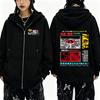 Japanese Science Fiction Cartoon Movie Anime Akira Shotaro Kaneda Graphic Zipper Hoodie Men Clothing Oversized Zip Up Hoodies