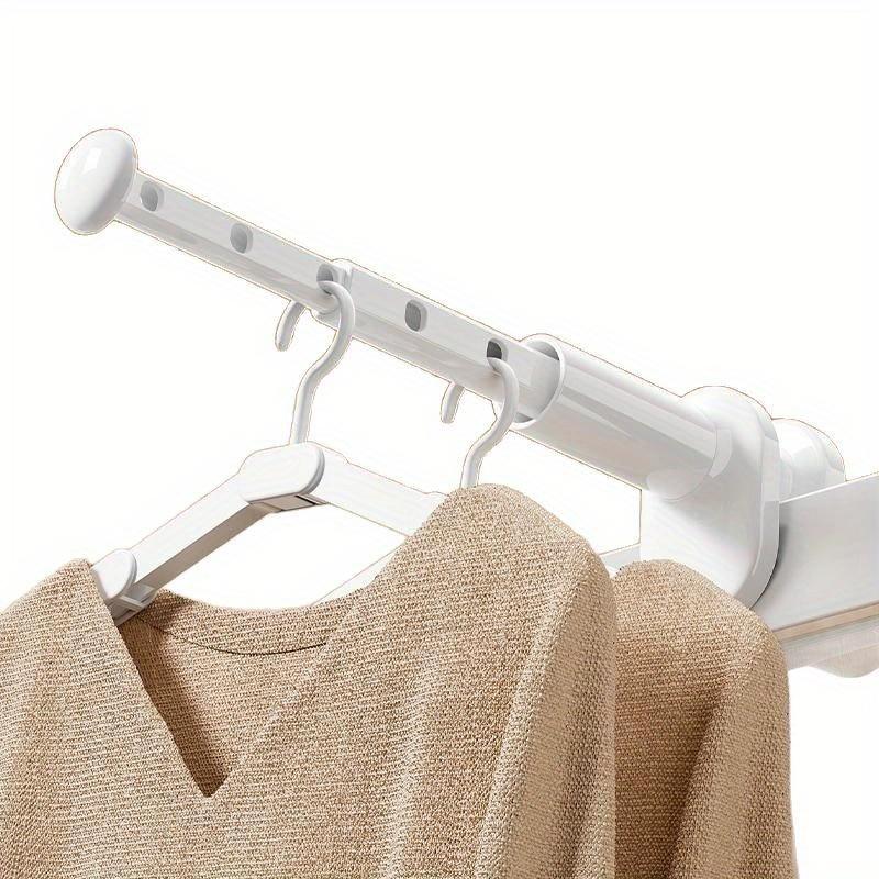 1pc Travel Telescopic Clothes Rack Portable Travel and Business Travel Hotel Indoor Folding Clothes Rack No Punching Drying Artifact