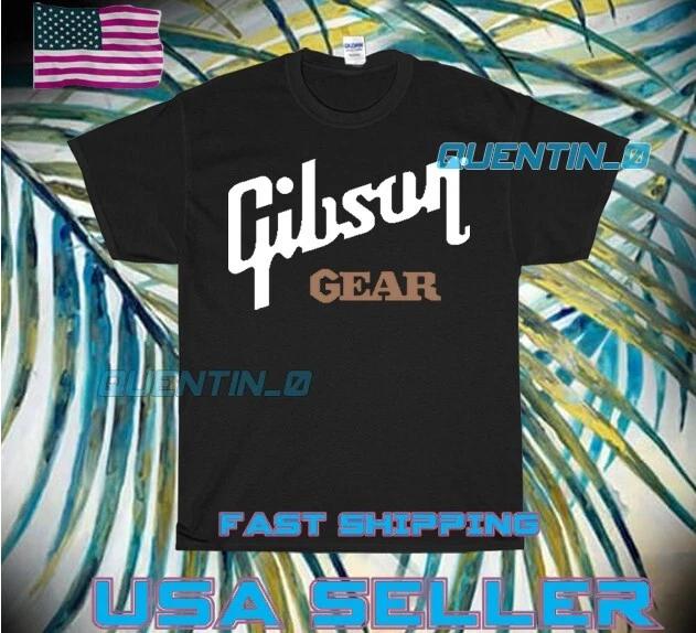 NEW Shirt PREMIUM GIBSON GUITARS GEAR LOGO T-Shirt FUNNY UNISEX SIZE S-5XL 3XL