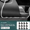 Mini Self-Adhesive Wire Clips 6/12Pcs Car USB Cable Holder Multi-Functional Fixing Clamp Auto Interior Organizer