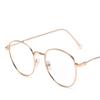 Korean Anti Radiation Eyeglasses Classical Metal Eyewear Round Fashion Retro Eyeglass for Men and Women Eyeglass Protection
