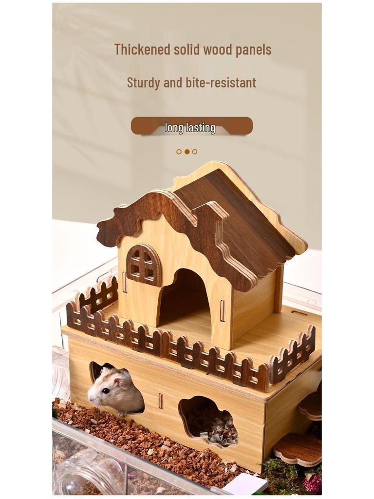 Luxury Extra-Large Golden Hamster Cage: Spacious, Easy-Clean, Anti-Bite Design