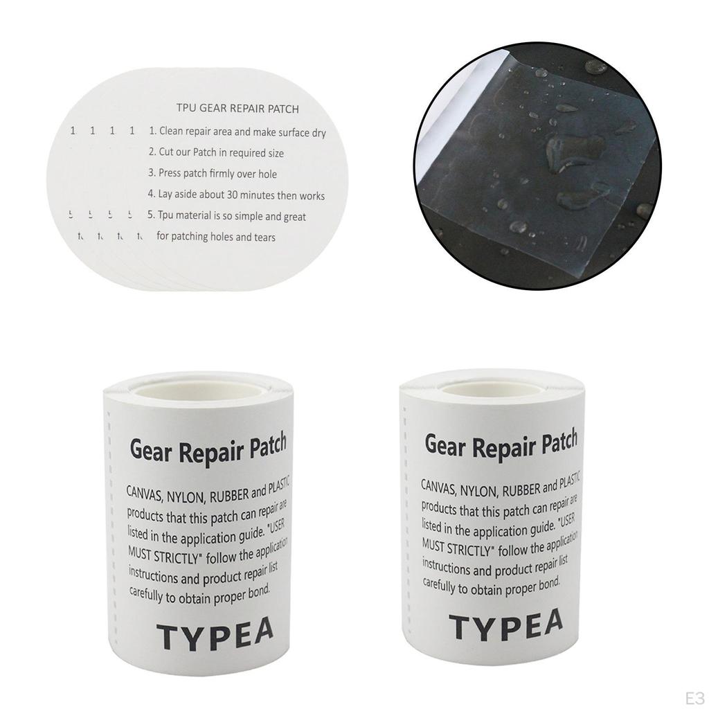 Pool Repair Patches Tent Patch TPU Easy To Use Transparent for Sleeping Bags