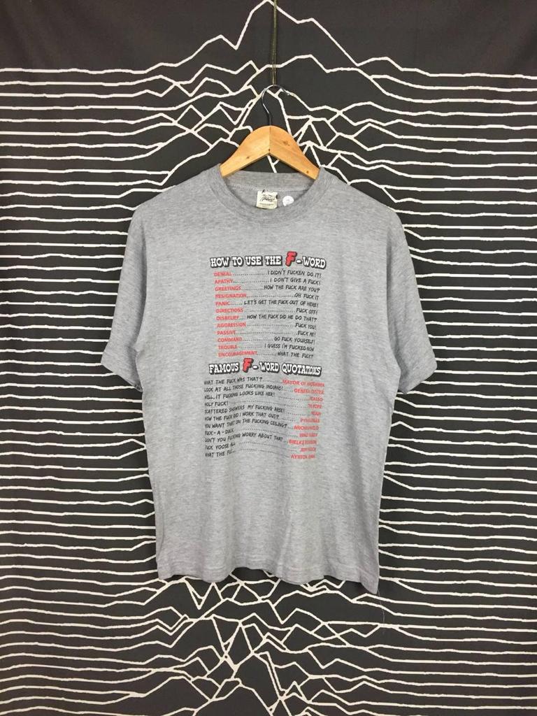 Vtg How To Use F Word Wording Inappropriate Tee Size S