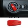 For 2011- Dodge Charger ABS Red Interior Headlight Switch Button Cover Trim