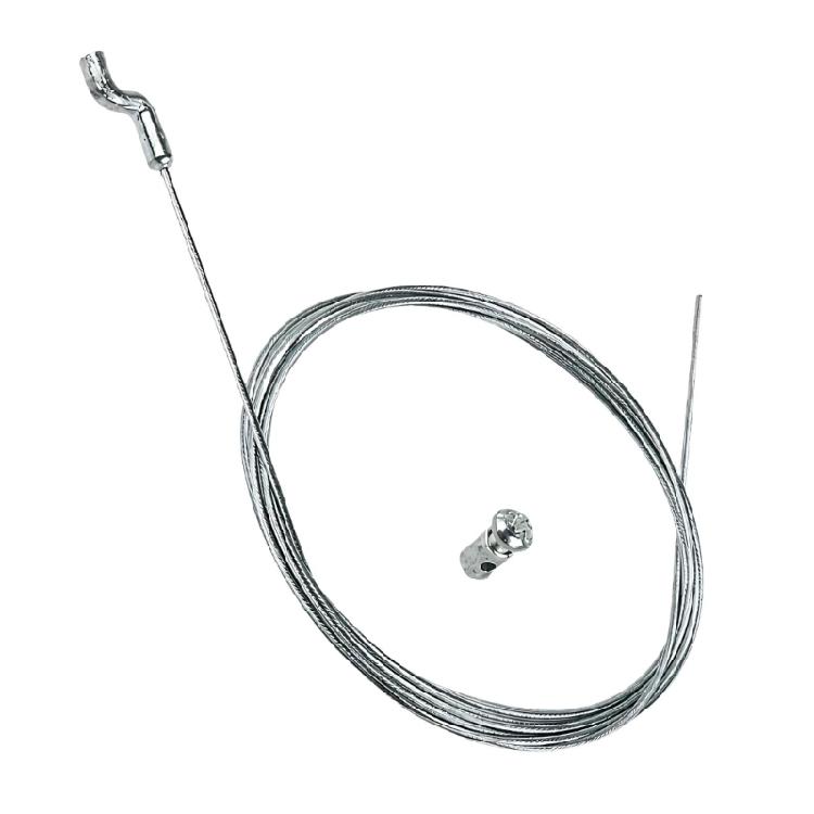 Lawn Mower Throttle Cable Assembly for Repair, 200 cm x 1.5 mm Control Cable with Z Bent Hook End for Linkage