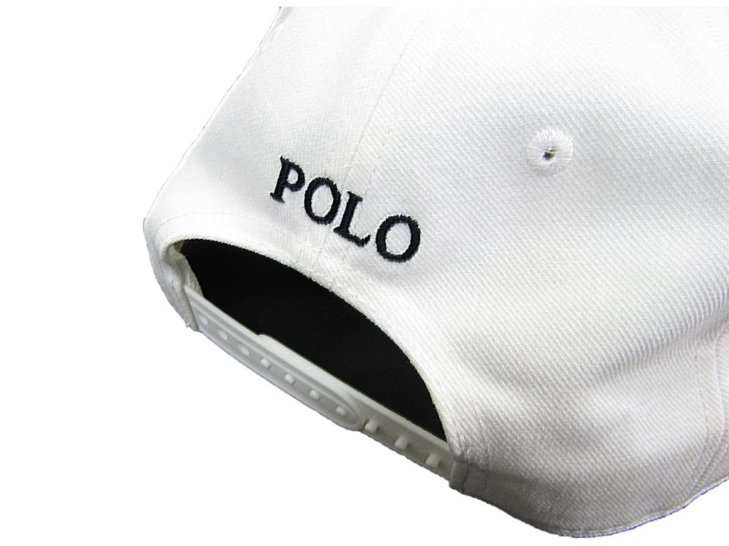 (Polo Ralph Lauren) Men's and Women's Snapback Cap Big Pony Embroidered Hat 0108989-WHITE [Used]