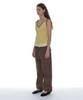 PARTIMENTO WOMEN Double Waist Parachute Pants_Brown