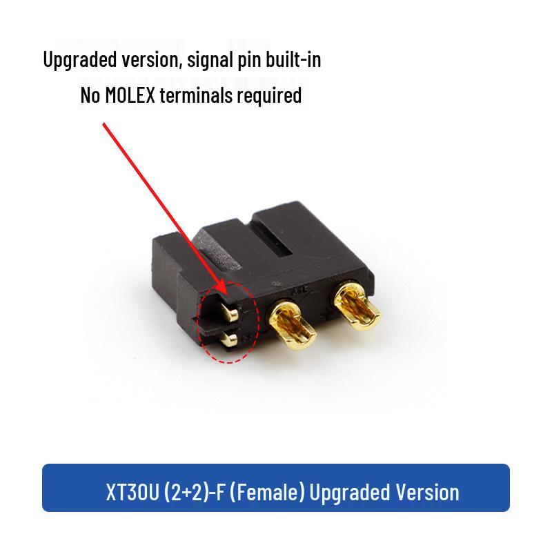 

Genuine Amass XT30U Plug with Signal Pin (2+2)PB/PW-F XT30APB-M