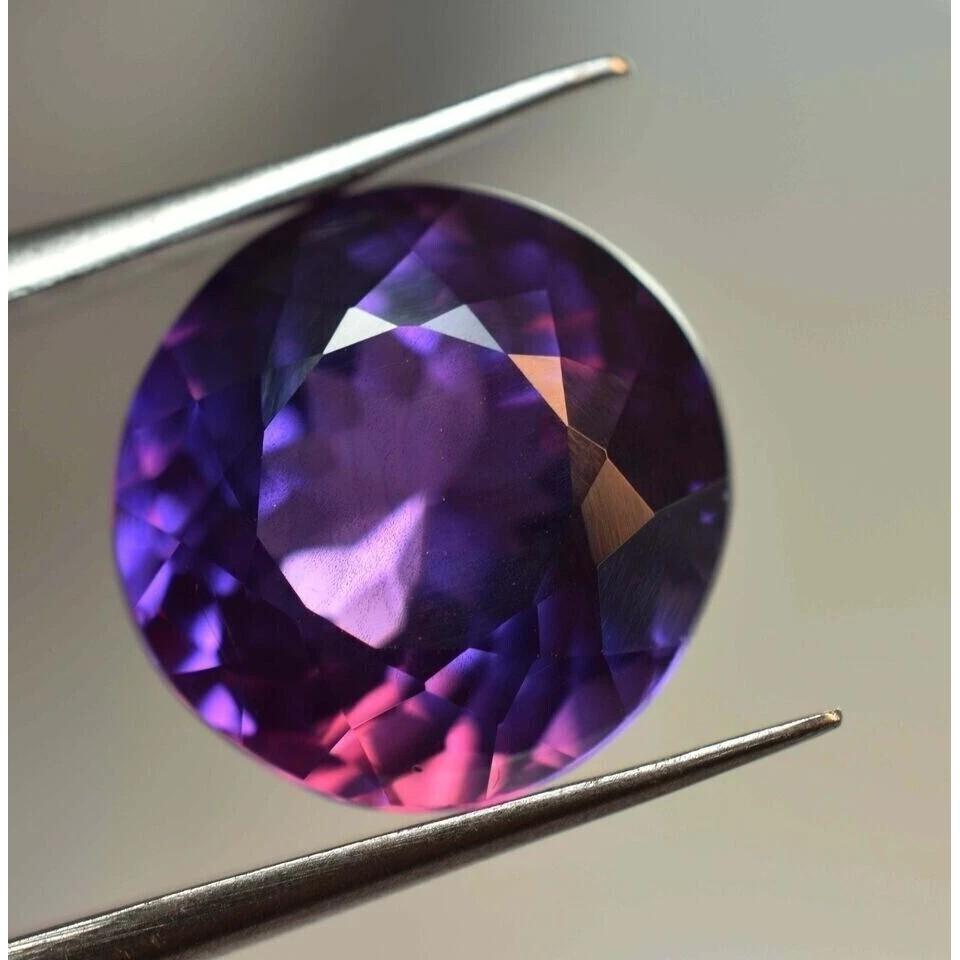 AAA Natural Purple Pink Tanzanite Round Cut Certified Rare Loose Gemstone