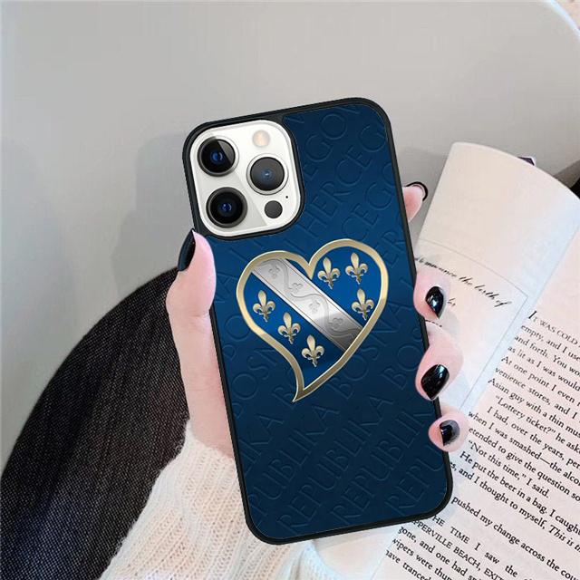 Чехол для телефона с флагом Боснии и Герцеговины Для iPhone 17 Air 15 16 14 11 13 Pro Max 12 Plus Max Чехол Coque iPhone 17pro max