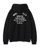 Lettering Heavy Terry Hoodie Black