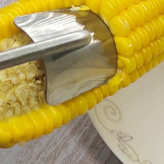 2 ks Škrabka na kukuřici Nerezová ocel Odstraňovač kukuřičných klasů Rychlý odstraňovač kukuřičných zrn Bezpečné pro prsty