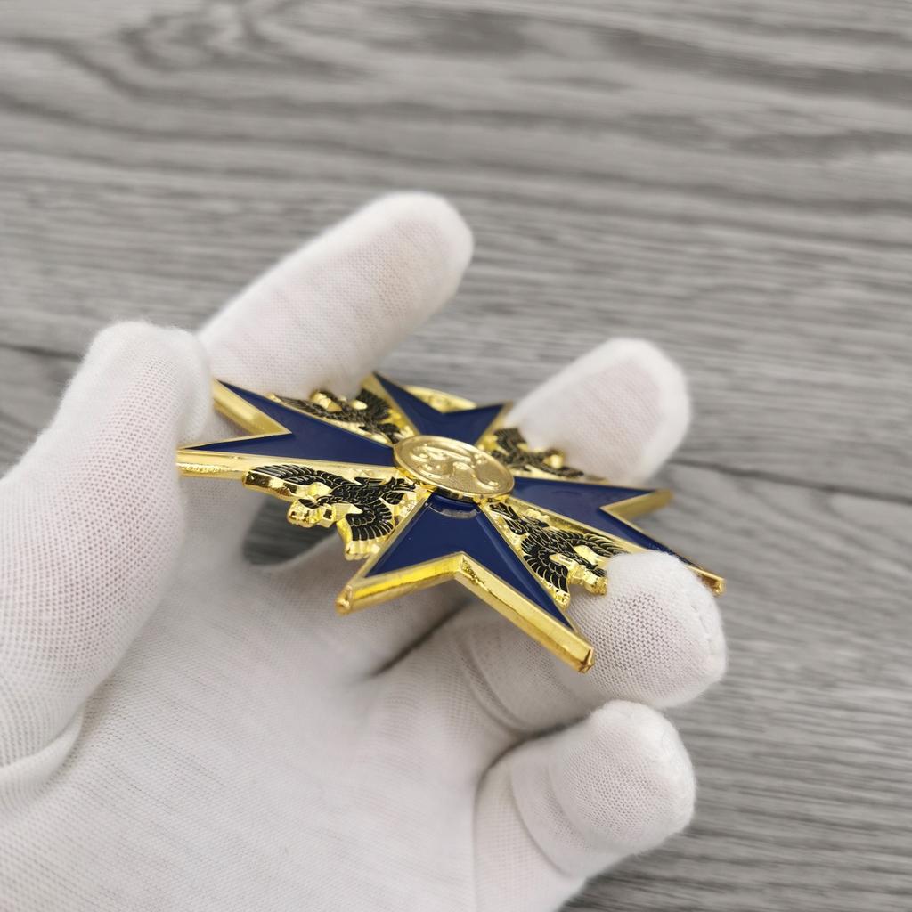 German Black Hawk Medal, Blue Knight Medal, Necklace Pendant, Enamel Commemorative Medal