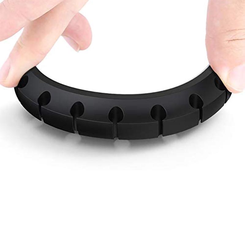 Silicone Cable Protector & Organizer: Self-adhesive Desktop & Car Clip Winder for Cables