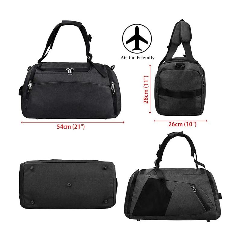 Women Travel Gym Bag Large Capacity Lightweight Weekender Overnight Tote Bag Travel Sports Gym Backpack with Shoe Compartment