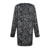 Women's Plus Size Top, Garden Collar Long Sleeved Shirt, Fashionable Floral Print Casual Top