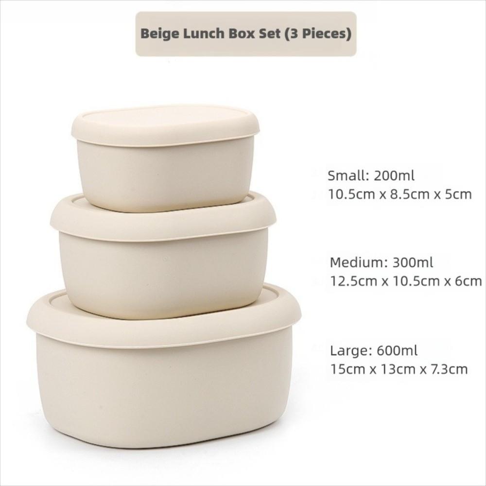 New Food Grade Silicone Lunch Box with Lid 200/300/600ML Microwave Oven Lunch Box Leak Proof Heat Resistant Storage Box Picnic