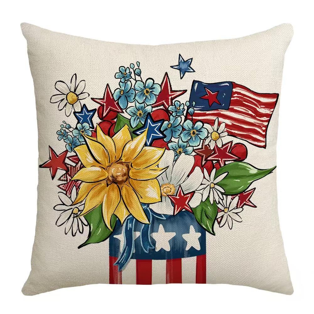 

Pillow Cover Personalized Flower Furniture Living Room Decoration Pillow Festive Linen Short Plush Pillow Cover Cushion Cover 45*45cm