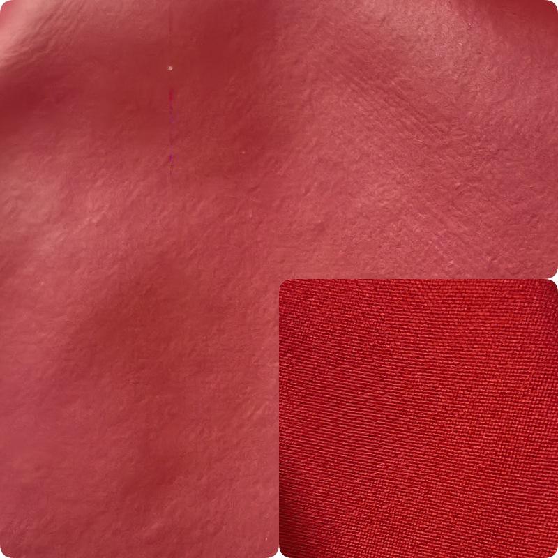 Waterproof Matte 4-Way Stretch PU Leather Fabric - Sweat-Resistant Artificial Leather for Pants