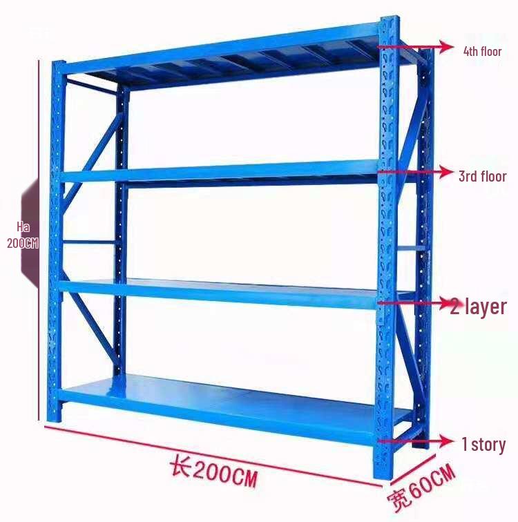 Adjustable Multi-layer Iron Shelving Rack for Storage and Display - Light to Heavy Duty