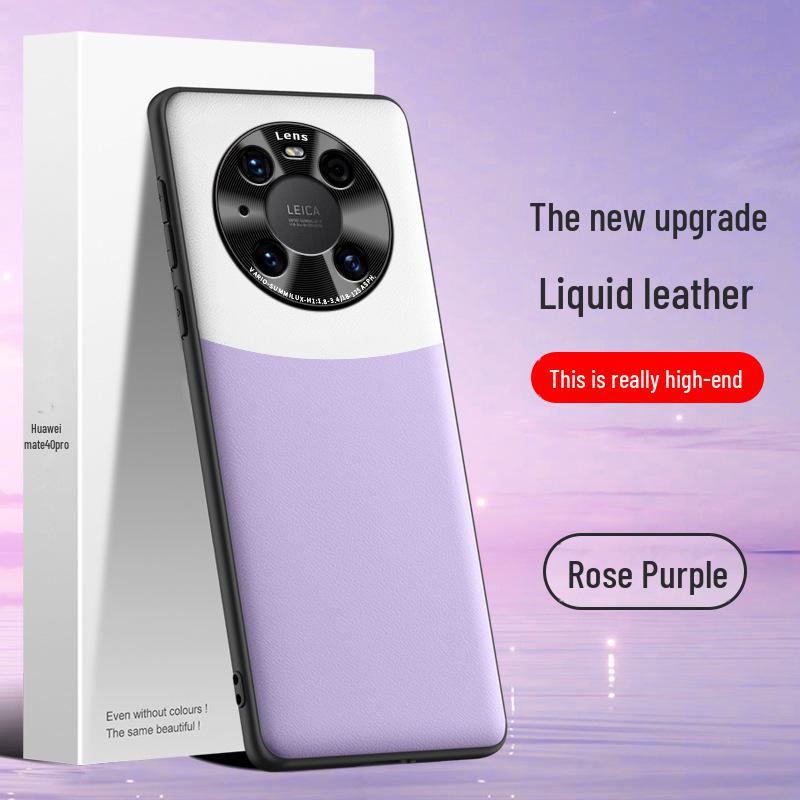 Huawei Mate40 Pro Liquid Leather Anti-Fall Protective Case - Single Piece Available.