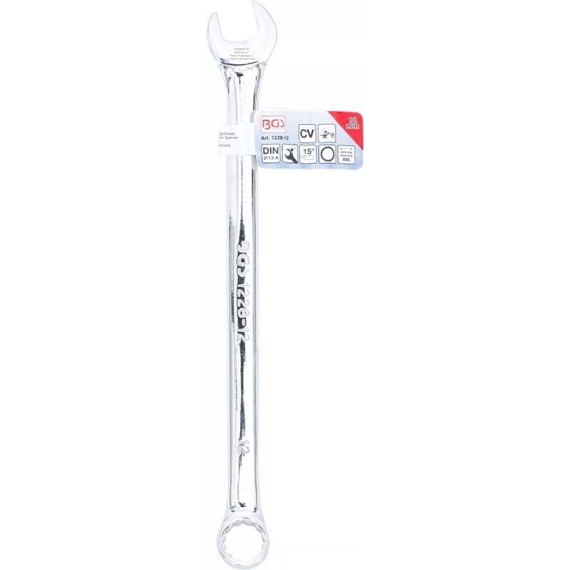 Long Open-end Wrench 13mm 12-point Cr-V BGS-Germany