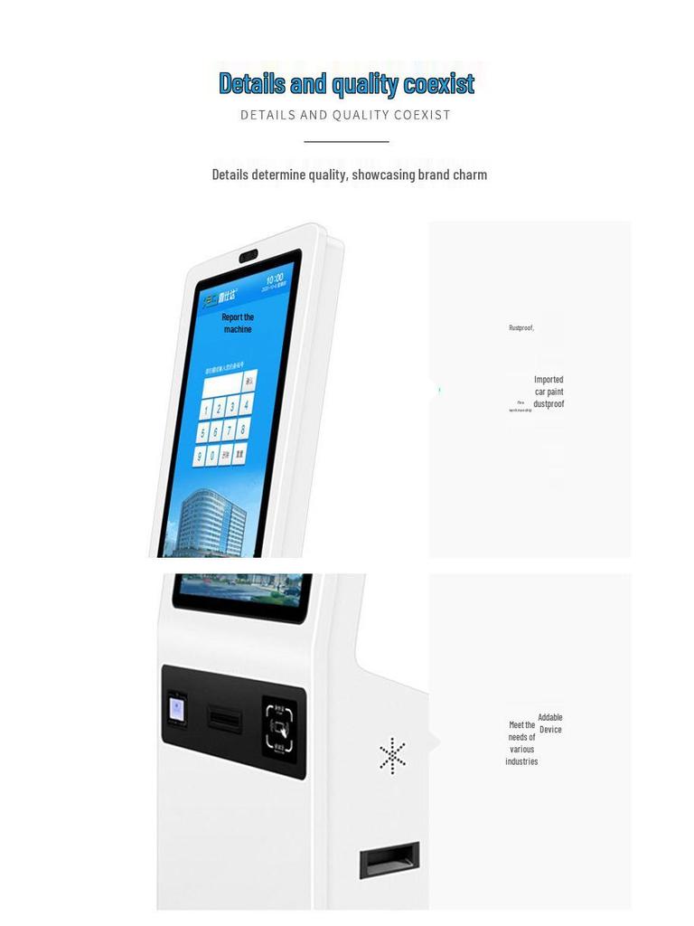 32-43 Inch Touchscreen Self-Service Kiosk for Government Affairs and Hospital Payment