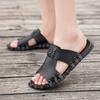 Fashion Hot Sale Men's Fashion Slides Slippers Soft Comfortable Half Drag Non-Slip Lightweight Sandals Summer Walking Shoes Handmade