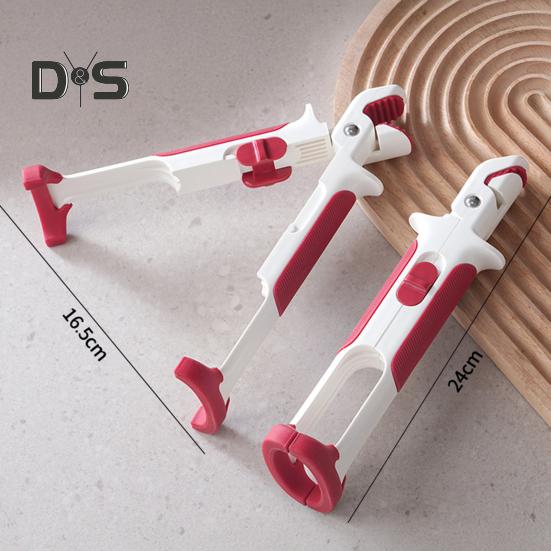 Захист від опіків Кліпса 2-в-1 Затискач для гарячої плити Тримач для миски Кліпса Нековзкий Стійкість до високих температур Затискач від опіків Затискачі для гарячої плити Щипці для