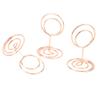 20Pcs Table Number Stands Round Shaped Stable Electroplated Metal Widely Used Place Card Holder for Wedding Party