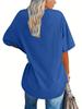 Damen Übergröße Lockeres Lässiges Rundhals-T-Shirt - Neuer Stil