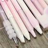 5PCS Boxed Pink Blush Retractable Neutral Pen, 0.5mm Slender Tip, Smooth Writing Ink Pen for Students and Offices
